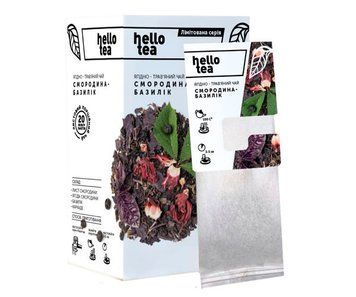 Трав'яний чай Hello Tea Смородина Базилік 20 фільтр пакетів 249 фото