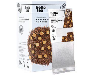 Етнічний чай Hello Tea Карамельний Ройбуш 20 фільтр пакетів 250 фото