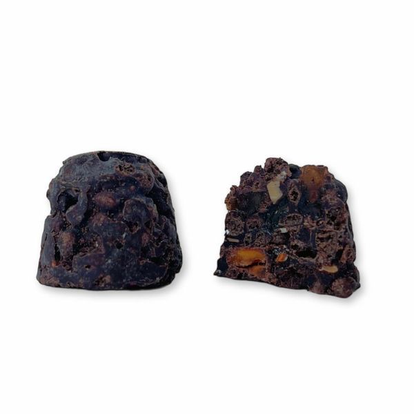 Цукерки з темного шоколаду без цукру Пані Candy з мигдалем та апельсином, Healthy Generation 063 фото