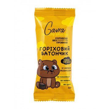 Дитячий горіховий батончик з кокосом Ведмедик 069 фото