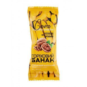 Батончик Gavra Горіховий банан 072 фото
