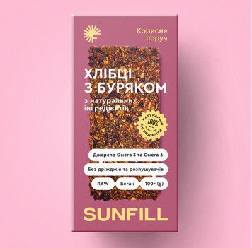 Хлібці з Буряком Sunfill 193 фото
