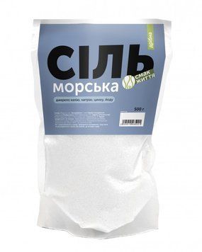 Сіль морська (дрібна) 500гр 444 фото