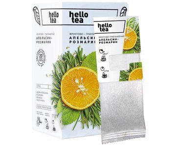 Фруктовий чай Hello Tea Апельсин Розмарин 20 фільтр пакетів 245 фото